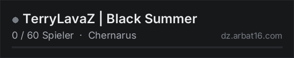 TerryLavaZ | Black Summer in der DayZ-Serverliste von AR16