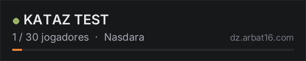 KATAZ TEST na lista de servidores de DayZ da AR16