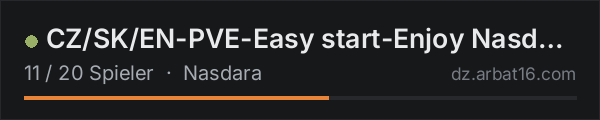 CZ/SK/EN-PVE-Easy start-Enjoy Nasdara (AndyA) in der DayZ-Serverliste von AR16