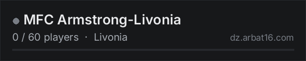 MFC Armstrong-Livonia on the AR16 DayZ server list