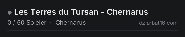 Les Terres du Tursan - Chernarus in der DayZ-Serverliste von AR16