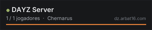 DAYZ Server na lista de servidores de DayZ da AR16
