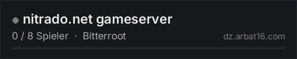 nitrado.net gameserver in der DayZ-Serverliste von AR16