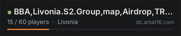 BBA,Livonia.S2.Group,map,Airdrop,TRMods,YY:102799 on the AR16 DayZ server list