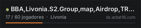 BBA,Livonia.S2.Group,map,Airdrop,TRMods,YY:102799 na lista de servidores de DayZ da AR16