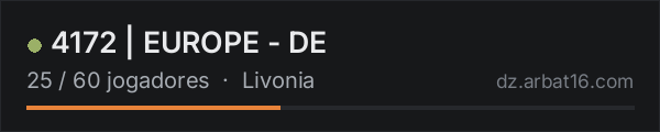 4172 | EUROPE - DE na lista de servidores de DayZ da AR16