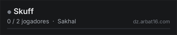 Skuff na lista de servidores de DayZ da AR16