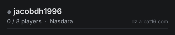 jacobdh1996 on the AR16 DayZ server list