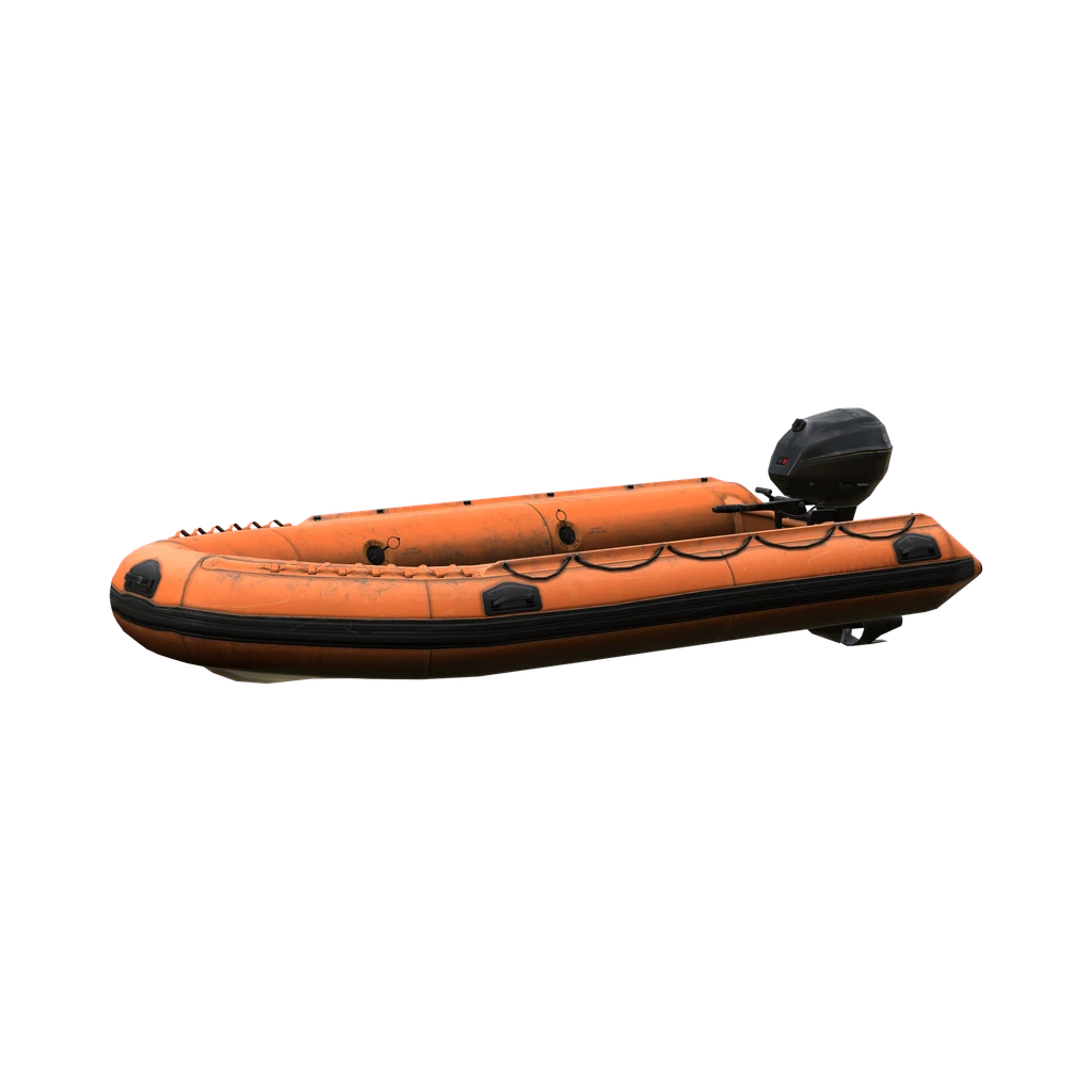 Резиновая лодка (Boat_01_Orange), DayZ