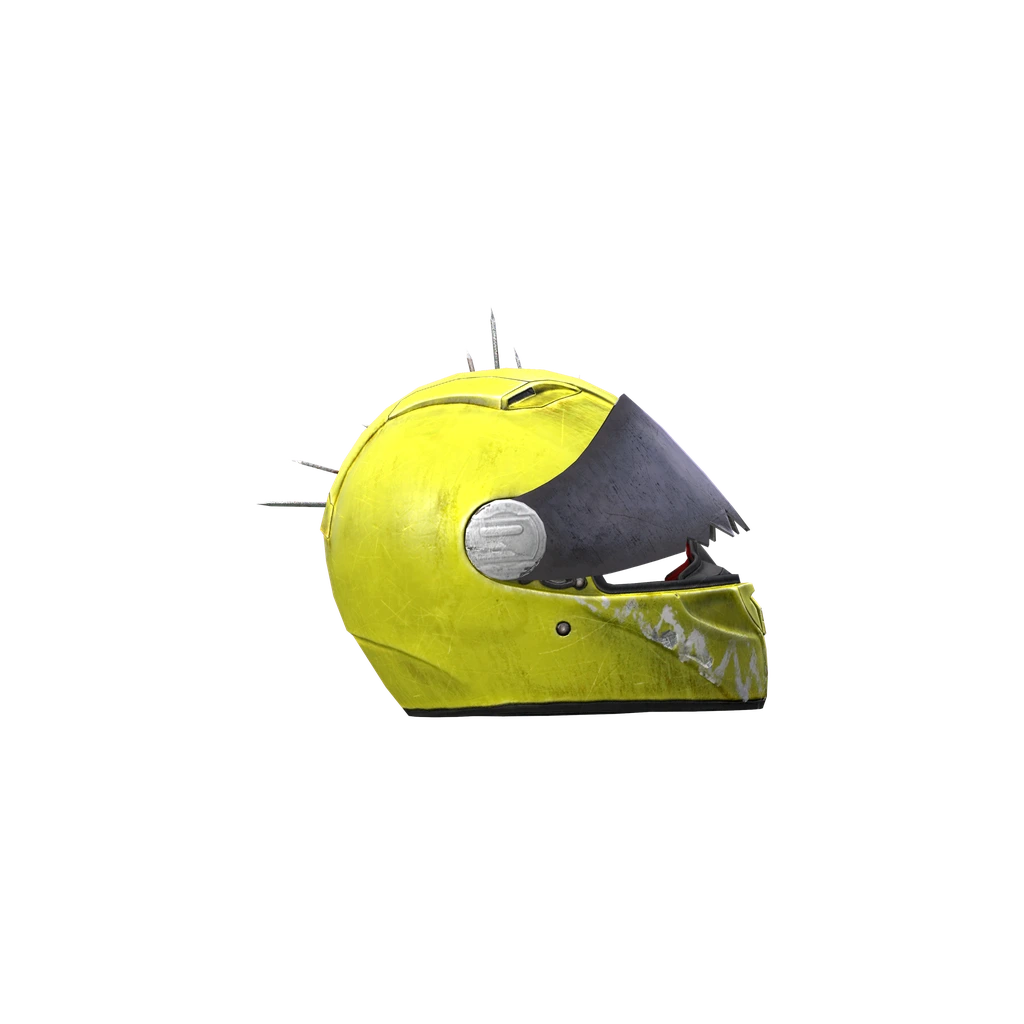 Capacete de motociclista (DarkMotoHelmet_YellowScarred), DayZ