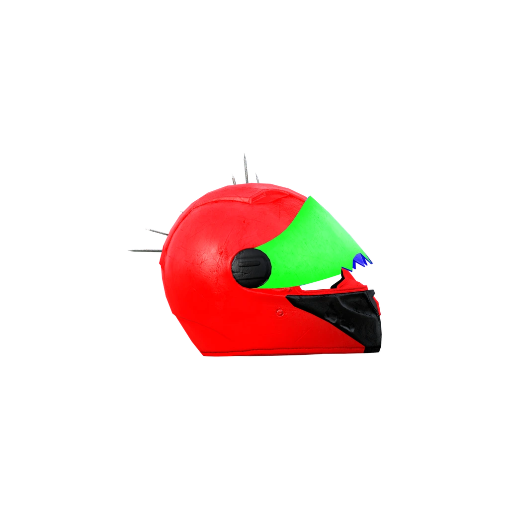 Мотоциклетный шлем (DarkMotoHelmet_YellowScarred_Test), DayZ