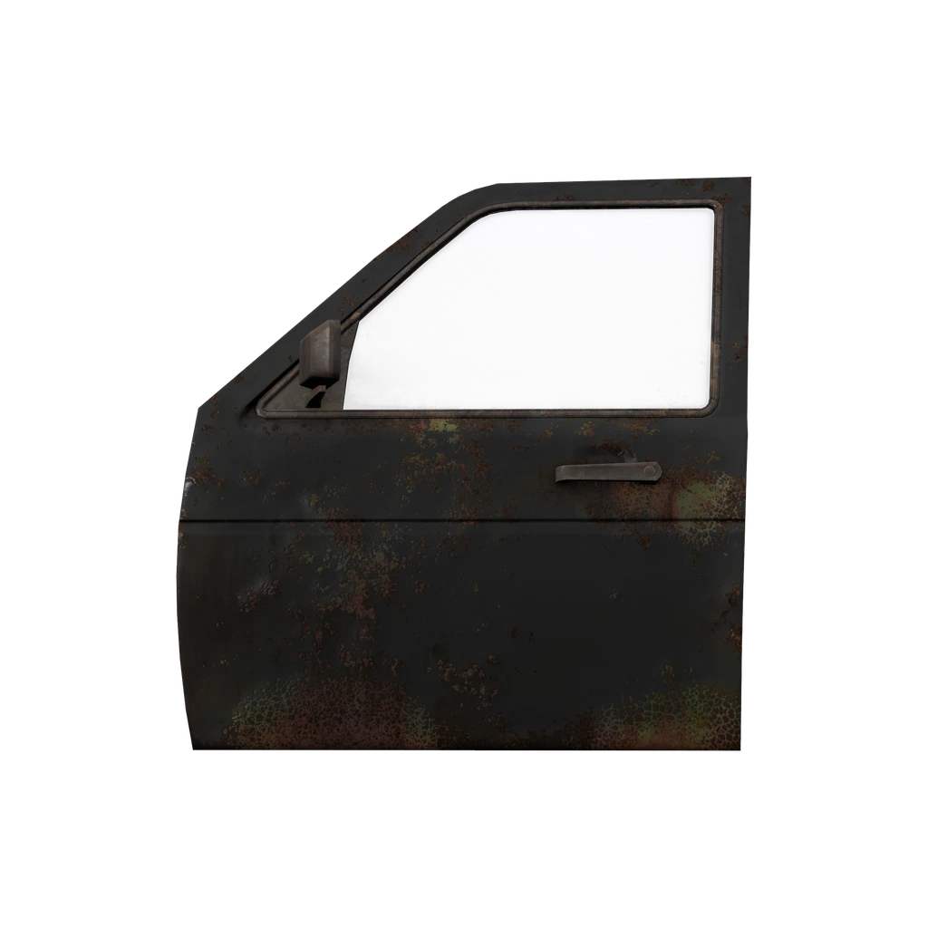 Передняя левая дверь Gunter 2 (Hatchback_02_Door_1_1_BlackRust), DayZ
