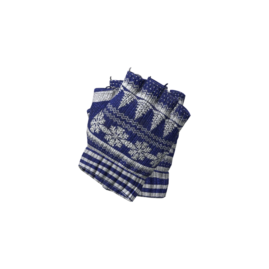 Fingerlose Handschuhe (WoolGlovesFingerless_ChristmasBlue), DayZ